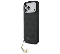 CG MOBILE Guess 4G Charms Collection Compatible with MagSafe Case for iPhone 17 Pro Max (Black)