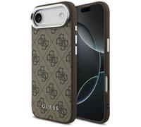 CG MOBILE Guess 4G Classic Logo Compatible with MagSafe Case for iPhone 17 Air (Brown)