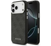 CG MOBILE Guess 4G Classic Logo Compatible with MagSafe Case for iPhone 17 Pro Max (Black)