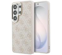 CG MOBILE Guess 4G Embossed Ring Compatible with MagSafe Case for Samsung Galaxy S26 Ultra (Rose)
