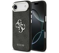 CG MOBILE Guess 4G Large 4G Classic Logo Case for iPhone 17 Air (Black/Silver)