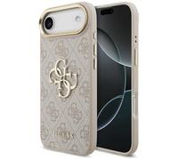 CG MOBILE Guess 4G Large 4G Classic Logo Case for iPhone 17 Air (Pink/Gold)
