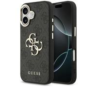 CG MOBILE Guess 4G Large 4G Classic Logo Case for iPhone 17 (Black/Gold)