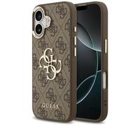 CG MOBILE Guess 4G Large 4G Classic Logo Case for iPhone 17 (Brown/Gold)