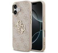 CG MOBILE Guess 4G Large 4G Classic Logo Case for iPhone 17 (Pink/Gold)