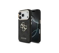CG MOBILE Guess 4G Large 4G Classic Logo Case for iPhone 17 Pro Max (Black/Gold)