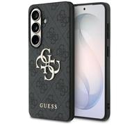Guess Case Gray Galaxy S26 Plus Faux Leather Big Logo Gold Metal