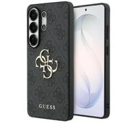 CG MOBILE Guess 4G Large Metal Logo Case for Samsung Galaxy S26 Ultra (Black)