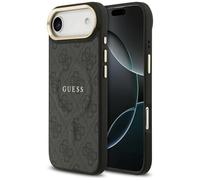 Guess PU Leather 4G Gold Frame Case with MagSafe for iPhone 17 Air 6.5" Black
