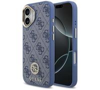 CG MOBILE Guess 4G Rhinestone Logo Compatible with MagSafe Case for iPhone 17 (Blue)