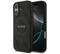 CG MOBILE Guess 4G Ring Classic Logo Compatible with MagSafe Case for iPhone 17 (Black)