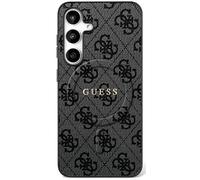 CG MOBILE Guess 4G Ring Classic Logo Compatible with MagSafe Case for Samsung Galaxy S25 FE (Black)