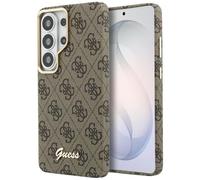 CG MOBILE Guess 4G Script Compatible with MagSafe Case for Samsung Galaxy S26 Ultra (Brown)