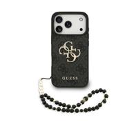 CG MOBILE Guess 4G Strap 4G Classic Logo Case for iPhone 17 Pro Max (Black)