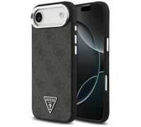 CG MOBILE Guess 4G Triangle Logo Compatible with MagSafe Case for iPhone 17 Air (Black/Silver)