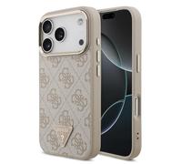 CG MOBILE Guess 4G Triangle Logo Magnetic Case for iPhone 18 Pro (Pink)