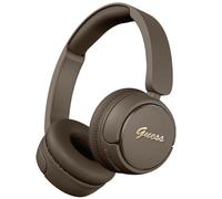 Guess Script Metal Logo On Ear Wireless Headphone Brown - GUBHV6SCW