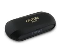 CG Mobile Guess Bluetooth Earphone TWS + Docking Station Elongated Metalic Printed Logo black
