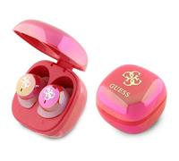 CG Mobile Guess Bluetooth TWS Earphone + Iridescent 4G Printed Logo docking station fuchsia