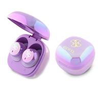 CG MOBILE Guess Bluetooth TWS Earphone + Iridescent 4G Printed Logo docking station purple