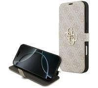 CG MOBILE Guess Book 4G Metal Logo Case for iPhone 17 Pro Max (Pink)