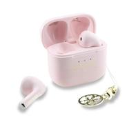 CG MOBILE Guess Charm TWS Wireless Earphones With Glossy Effect & Classic Logo Print - Pink