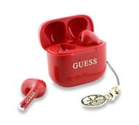 CG MOBILE Guess Charm TWS Wireless Earphones With Glossy Effect & Classic Logo Print - Red