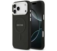 CG MOBILE Guess Classic Logo Compatible with MagSafe Case for iPhone 17 Pro Max (Black)
