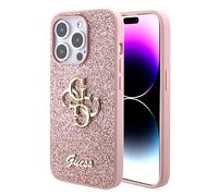 CG MOBILE Guess Fixed Glitter Case for iPhone 15 Pro Max (Pink)