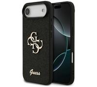 CG MOBILE Guess Fixed Glitter Large 4G Case for iPhone 17 Air (Black)