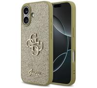 CG MOBILE Guess Fixed Glitter Large 4G Case for iPhone 17 (Gold)