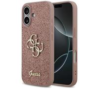 CG MOBILE Guess Fixed Glitter Large 4G Case for iPhone 17 (Pink)