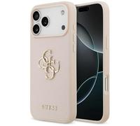 CG MOBILE Guess Grained Large 4G & Classic Logo Case for iPhone 17 Pro Max (Pink)