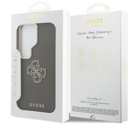 CG MOBILE Guess Grained Large 4G Metal Logo Case for Samsung Galaxy S26 (Brown)