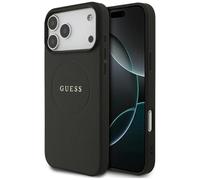 CG MOBILE Guess Grained Ring Compatible with MagSafe Case for iPhone 17 Pro Max (Black)