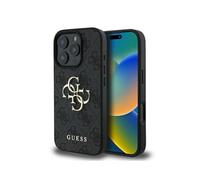 CG Mobile Guess GUHCP16L4GMGGR Case for iPhone 16 Pro 6.3 Inch Black Hard Case 4G Big Logo