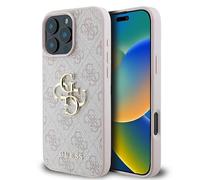 CG Mobile Guess GUHCP16L4GMGPI Case for iPhone 16 Pro 6.3 Inch Pink Hard Case 4G Big Logo