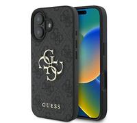CG MOBILE Guess GUHCP16S4GMGGR Case for iPhone 16 6.1 Inch Black Hard Case 4G Big Logo
