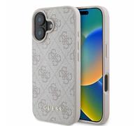 CG Mobile Guess GUHCP16SG4GFPI Case for iPhone 16 6.1 Inch Pink Hard Case 4G Classic