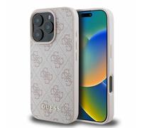 CG MOBILE Guess GUHCP16XG4GFPI Case for iPhone 16 Pro Max 6.9 Inch Pink Hard Case 4G Classic
