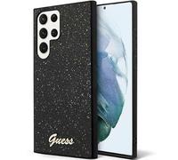 CG MOBILE Guess GUHCS24LHGGSHK Case for S24 Ultra S928 Black Hardcase Glitter Script