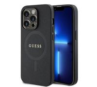 Guess Saffiano For Magsafe Black - iPhone 15 Pro