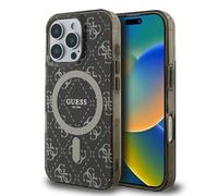 CG MOBILE Guess GUHMP16XH4DTEW Case for iPhone 16 Pro Max 6.9 Inch Brown Hard Case IML 4G Background