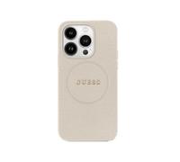 CG MOBILE Guess GUHMP16XPGHSMME Case for iPhone 16 Pro Max 6.9 Inch Beige Hard Case Grained Ring