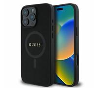CG MOBILE Guess GUHMP16XPSAHMCK Case for iPhone 16 Pro Max 6.9 Inch Black Hard Case Saffiano Classic Logo