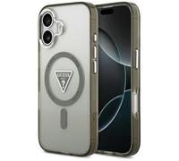 CG MOBILE Guess IML Gradient Triangle Logo Compatible with MagSafe Case for iPhone 17 (Khaki)