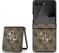 CG MOBILE Guess Large 4G Classic Logo Case for Samsung Galaxy Z Flip7 Brown