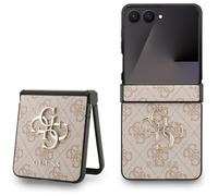 CG MOBILE Guess Large 4G Classic Logo Case for Samsung Galaxy Z Flip7 (Pink)