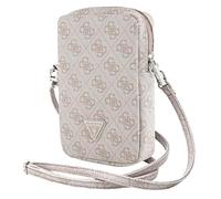 Guess cell phone case GUWBZP4GFTSP Zip 4G Triangle Pink - Universal