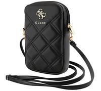 CG MOBILE Guess Mobile Phone Case GUWBZPSQSSGK Black Zip Quilted 4G